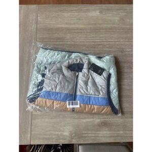 Mercedes Benz Mens‎ Retro Stripe Insulated Puffer Vest Multi Color Large LG Nwt